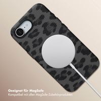 Selencia Sabi Backcover Leopardenmuster mit MagSafe Apple iPhone 16e - Midnight Black