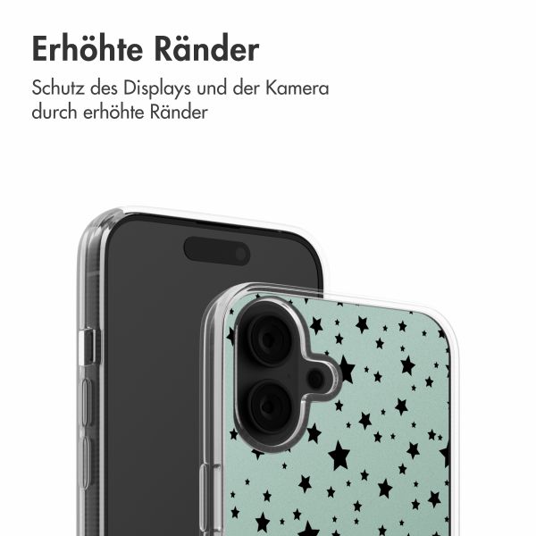 imoshion Design Hülle Apple iPhone 16 - Stars Mint