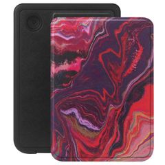 Selencia Vivid Klapphülle Kobo Clara Colour / Clara BW - Marble Purple