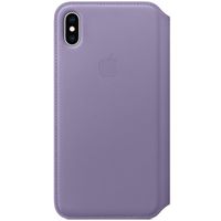 Apple Leather Folio Klapphülle Lilac für das iPhone Xs Max