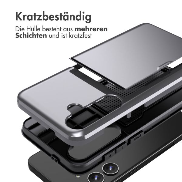 imoshion Backcover mit Kartenfach für das Samsung Galaxy S24 Plus - Grau