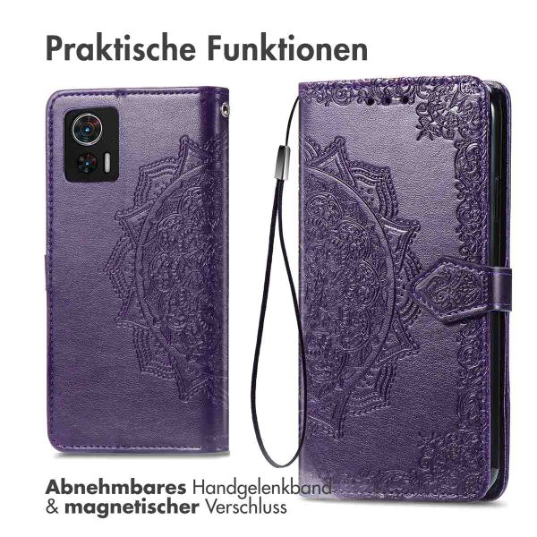 imoshion Mandala Klapphülle Motorola Edge 30 Neo - Violett