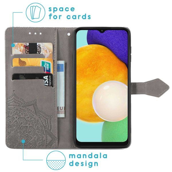 imoshion Mandala Klapphülle Samsung Galaxy A13 (5G) / A04s - Grau