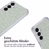 imoshion Design Hülle mit Band Samsung Galaxy A16 - Smoke Green Flowers