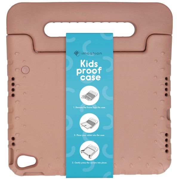 imoshion Schutzhülle mit Handgriff kindersicher für das Samsung Galaxy Tab A8 - Dusty Pink