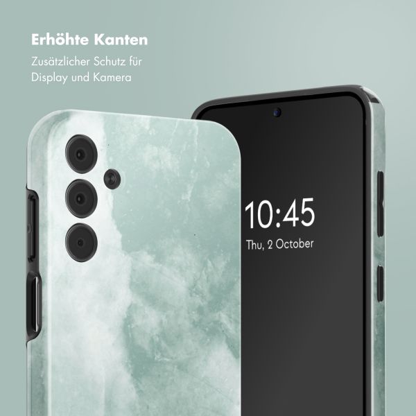 Selencia Vivid Back Cover Samsung Galaxy A15 (5G) - Marble Grayed Jade