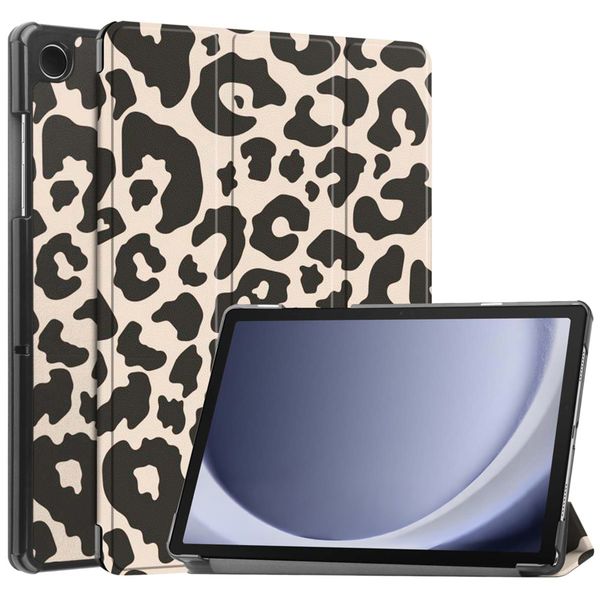 imoshion Design Trifold Klaphülle Samsung Galaxy Tab A9 Plus - Leopard