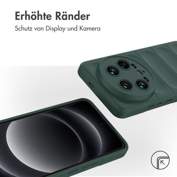 imoshion EasyGrip Back Cover für das Xiaomi 14 Ultra - Dunkelgrün