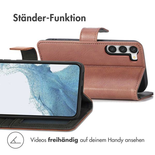 imoshion Luxuriöse Klapphülle Samsung Galaxy S23 - Braun