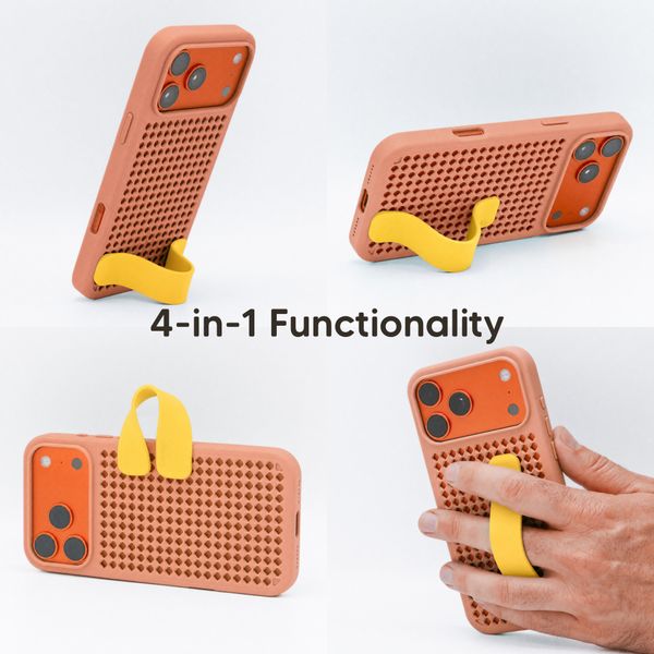 Callbuddy Hülle mit Strap Apple iPhone 17 Pro Max - Coral Pop