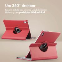 imoshion 360° drehbare Klapphülle Apple iPad 11 (2025) 11 Zoll A16 / iPad 10 (2022) 10.9 Zoll - Dunkelrot