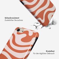 Selencia Vivid Tough Back Cover für das iPhone SE (2022 / 2020) / 8 / 7 / 6(s) - Dream Swirl Orange