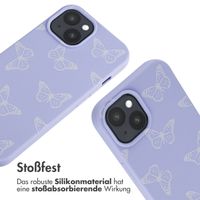 imoshion Silikonhülle design mit Band für das iPhone 15 - Butterfly