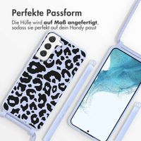 imoshion SilikonHülle design mit Band Samsung Galaxy S22 Plus - Animal Lila