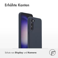 Accezz Liquid Silikoncase Samsung Galaxy S23 Plus - Dunkelblau