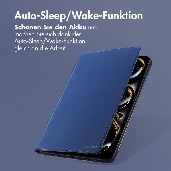 Accezz Classic Tablet Case Apple iPad Pro 11 (2024) M4 - Dunkelblau