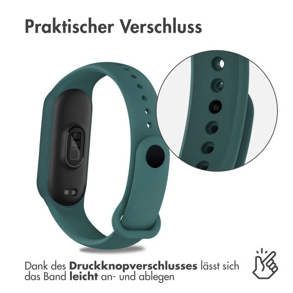 imoshion Silikonarmband für das Xiaomi Mi Band 5 / 6 - Dunkelgrün