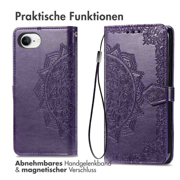 imoshion Mandala Klapphülle Apple iPhone 16e - Violett