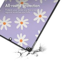 imoshion Design Trifold Klaphülle Apple iPad 9 (2021) 10.2 Zoll / iPad 8 (2020) 10.2 Zoll / iPad 7 (2019) 10.2 Zoll - Flowers Distance