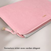 Selencia Cord Laptop Hülle 13-14 Zoll - Laptop Sleeve - Soft Blush