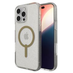 ZAGG Milan Snap Case mit MagSafe für das iPhone 16 Pro Max - Gold Glitter