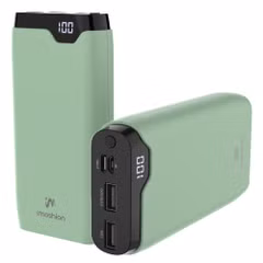 imoshion Powerbank 20.000 mAh - 22,5W Schnellladegerät - USB-C / USB-A - Grün