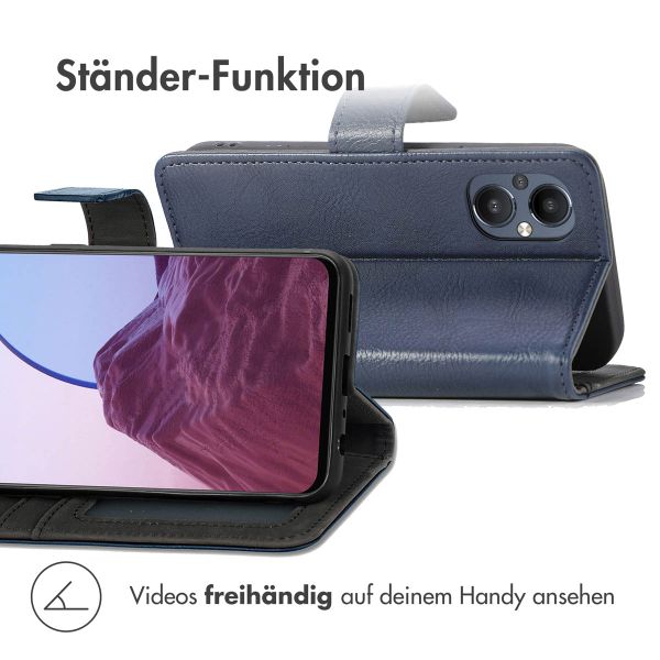 imoshion Luxuriöse Klapphülle Oppo Reno8 Lite - Dunkelblau