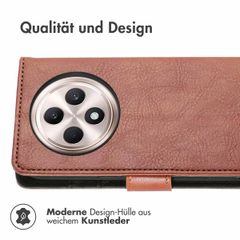 imoshion Luxuriöse Klapphülle Oppo Reno 12F 5G - Braun