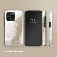 Selencia Vivid Rückabdeckung mit MagSafe Apple iPhone 15 Pro - Marble Light Brown
