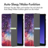 imoshion Design Trifold Klaphülle Samsung Galaxy Tab S9 11.0 Zoll - Space