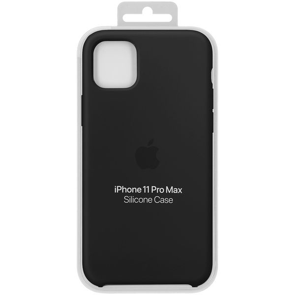 Apple Silikon-Case Schwarz für das iPhone 11 Pro Max