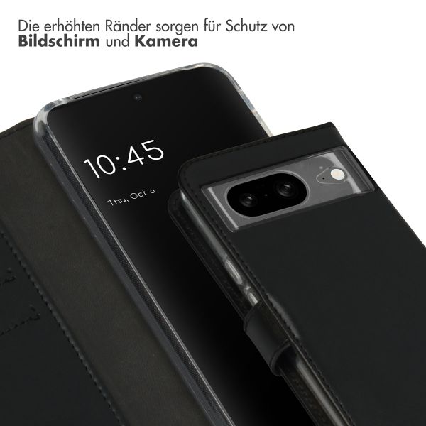 Selencia Echtleder Klapphülle Google Pixel 8 - Schwarz