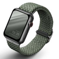 Uniq Aspen Geflochtenes Armband für das  Apple Watch Series 1 t/m 9 / SE (38/40/41 mm) | Series 10 / 11 (42 mm) - Cypress Green