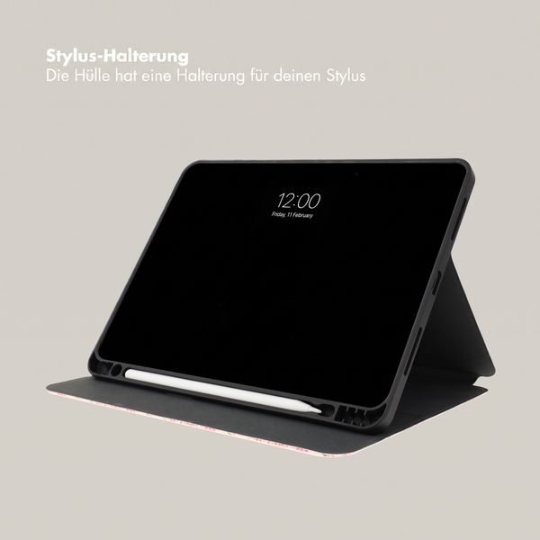 Selencia Vivid Klapphülle Apple iPad Air 11 Zoll (2026) M4 / (2025) M3 / (2024) M2 / Air 5 (2022) / Air 4 (2020) - Paisley Blush