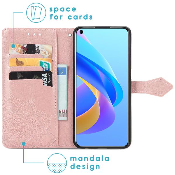 imoshion Mandala Klapphülle für das Oppo A76 (4G) - Rose Gold