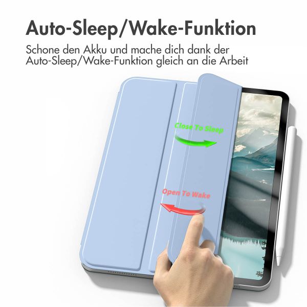 imoshion Magnetic Klapphülle Apple iPad Pro 12.9 (2022) / Pro 12.9 (2021) / Pro 12.9 (2020) - Hellblau