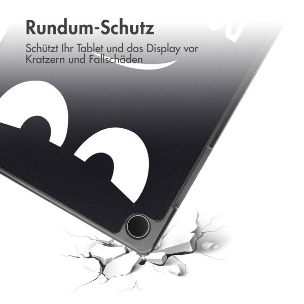 imoshion Design Trifold Klaphülle Samsung Galaxy Tab A11 Plus / A9 Plus - Don't touch