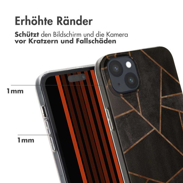 imoshion Design Hülle für das iPhone 15 Plus - Black Graphic