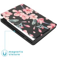 imoshion Design Slim Hard Case Klapphülle Tolino Page 2 - Blossom Watercolor Black