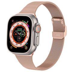 imoshion Milanaise Faltarmband für Apple Watch Series 1 t/m 11 / SE / Ultra (44/45/46/49 mm) - Rosé gold