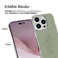 imoshion Design Hülle iPhone 14 Pro - Floral Green