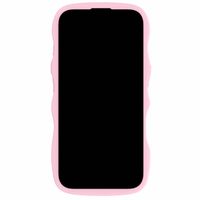 Holdit Wavy Case für das iPhone 16 Plus - Pink / Transparent