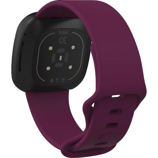 imoshion Silikonband für das  Fitbit Versa 4/ 3 / Sense (2) - Dunkelrot
