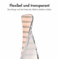 imoshion Design Hülle Apple iPhone 16 - Striped peach reverse