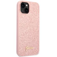 Guess Glitter Flakes Back Cover Apple iPhone 14 - Rosa