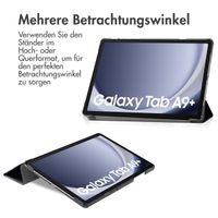 imoshion Design Trifold Klapphülle für das Samsung Galaxy Tab A9 Plus - Don't touch