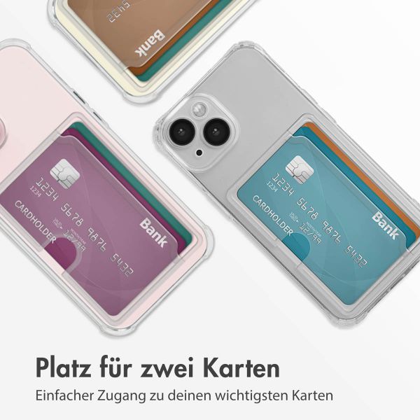 imoshion Soft Case Back Cover mit Kartenhalter Apple iPhone 15 - Transparent