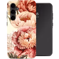 Selencia Vivid Back Cover Samsung Galaxy S24 FE - Vintage Peony