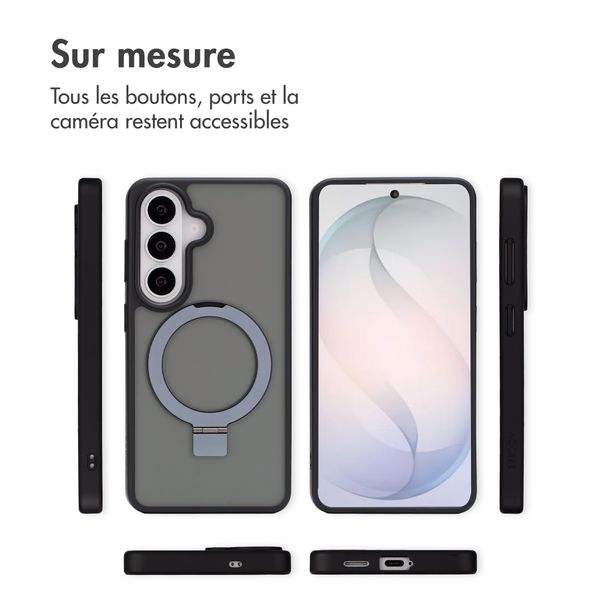 Accezz Ring Stand Backcover mit MagSafe Samsung Galaxy S26 - Schwarz