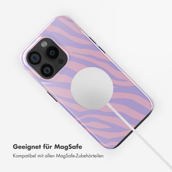 Selencia Vivid Rückabdeckung mit MagSafe Apple iPhone 15 Pro - Zebra Light Pink Lilac